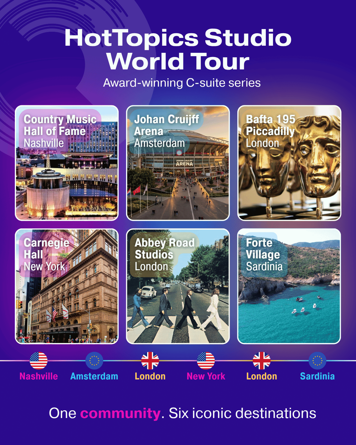 HotTopics Studio World Tour | Award-Winning C-Suite Event Series